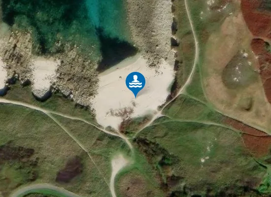 Satellite image of Porz Kregin