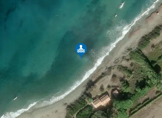 Satellite image of plage des Catarelli