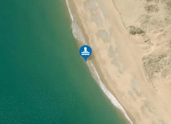 Satellite image of Plage naturiste du Petit Pont