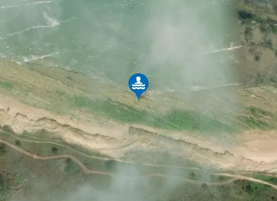Satellite image of Plage de la Saucière