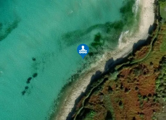 Satellite image of Grève de Saint-Julien
