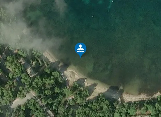Satellite image of Plage du Baie du Gaou