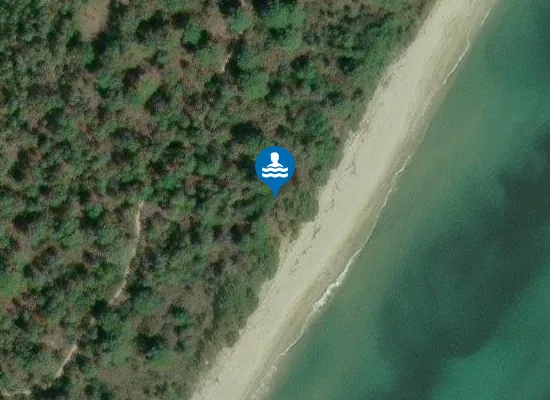 Satellite image of Plage de Pinia