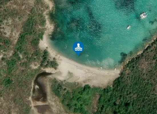 Satellite image of Plage de Carpiccia