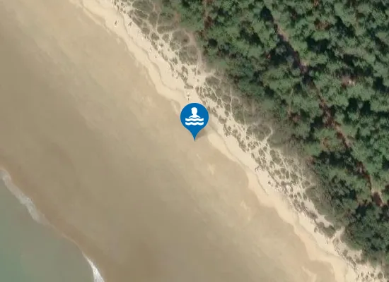 Satellite image of Plage naturiste officielle - FKK zone