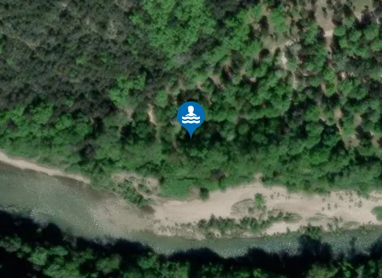 Satellite image of Plage Fauvette
