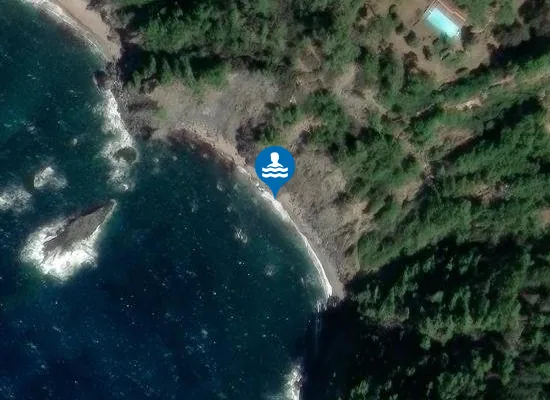Satellite image of Plage du Trou de l'Or