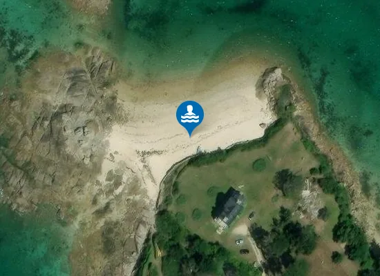 Satellite image of plage de Roc'h Ar Skoed