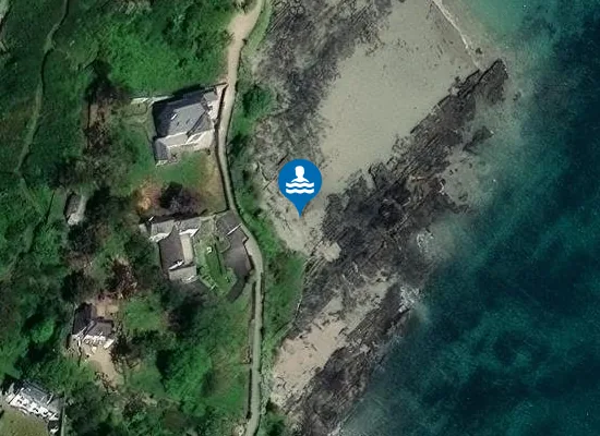 Satellite image of Plage de la Palud