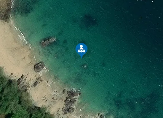 Satellite image of Plage de Venizella