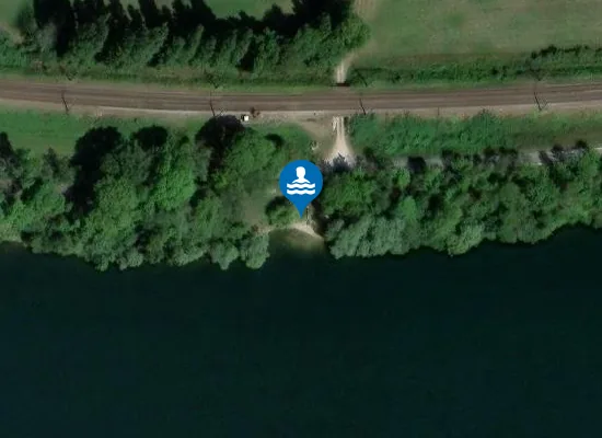 Satellite image of Plage de Montmélian