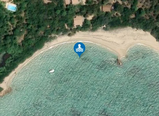 Satellite image of Plage du Benedettu