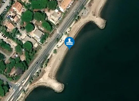 Satellite image of Plage de la Marquise