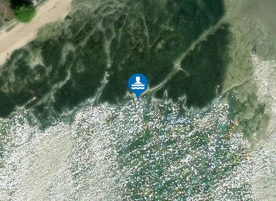 Satellite image of Plage de Saint-Guérin