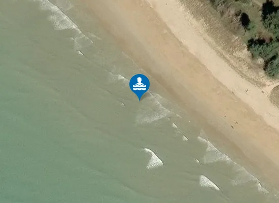 Satellite image of Plage du Pont d'Yeu