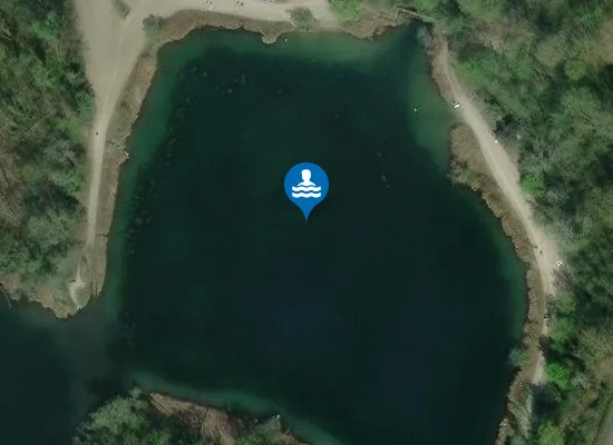 Satellite image of Plage du Blauelsand