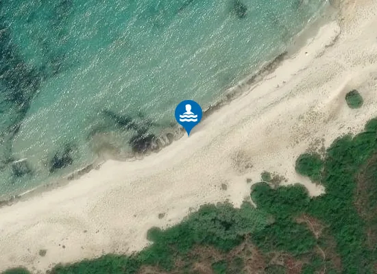 Satellite image of Plage de Ghignu