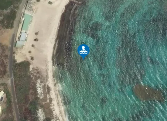 Satellite image of Coralita Beach