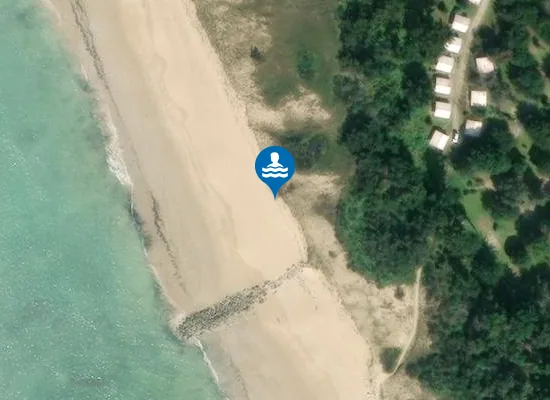 Satellite image of Plage de la Côte Sauvage