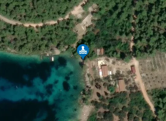 Satellite image of Plaža Lučica