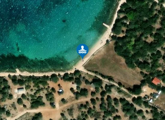 Satellite image of Plaža Girenica
