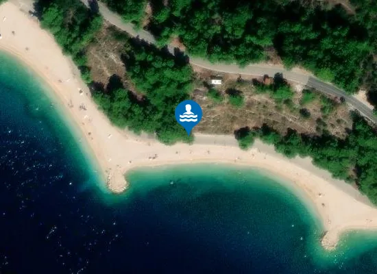 Satellite image of Čaklje