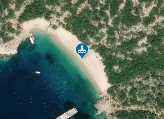 Satellite image of Plaža Sv. Ivan