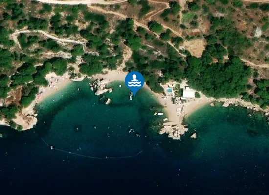 Satellite image of Plaža Borak