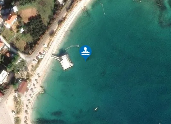 Satellite image of Plaža Divulje