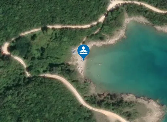 Satellite image of Melska Uvala