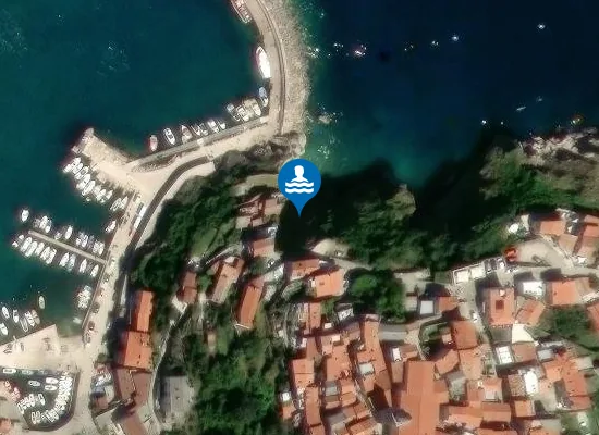 Satellite image of Pod Kovač / Secret Beach