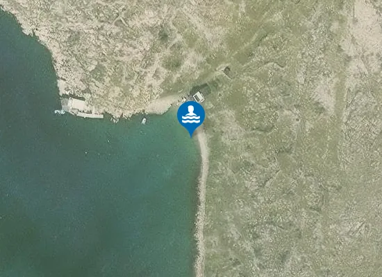 Satellite image of Mala Luka