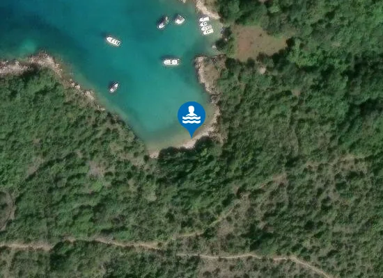 Satellite image of Moby's beach