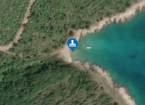 Satellite image of Plaža Veterna