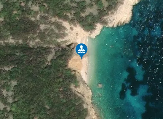 Satellite image of Zela beach