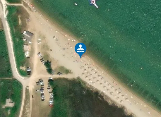 Satellite image of Queen's Beach