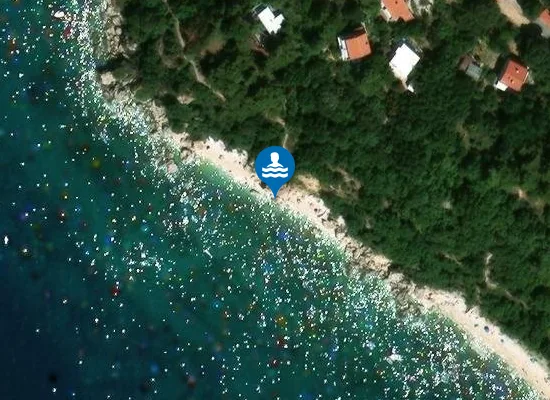 Satellite image of Plaža Barčica