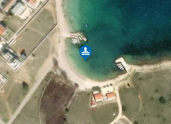 Satellite image of Plaža Velika Slatina