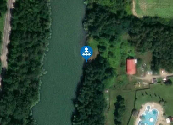 Satellite image of Kutyastrand