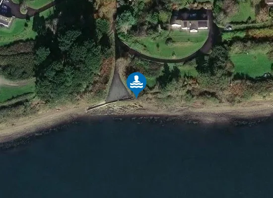 Satellite image of Ballybrassil Beach