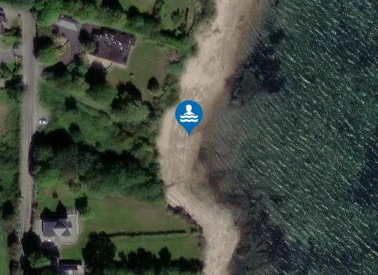 Satellite image of Raheen Strand