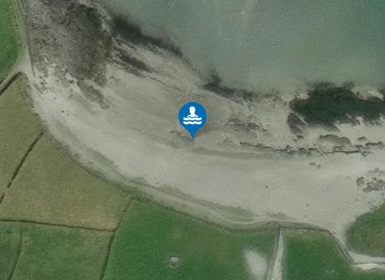 Satellite image of Trá na mBuailte (Beach of the Booly)
