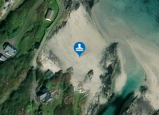 Satellite image of Reen Beach