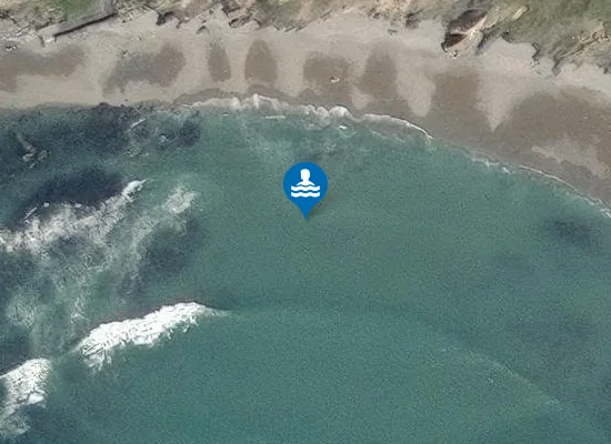 Satellite image of Benvoy Beach
