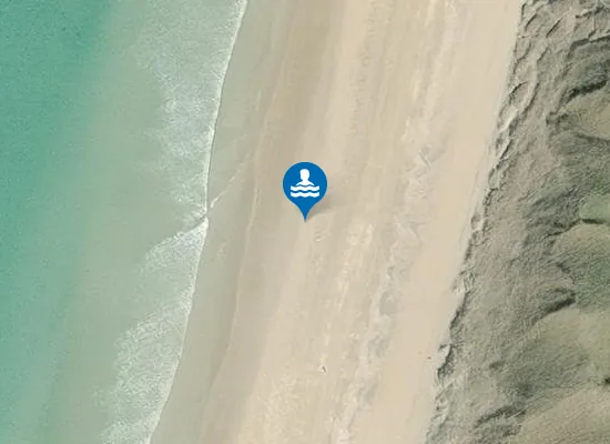 Satellite image of Magheroarty Beach