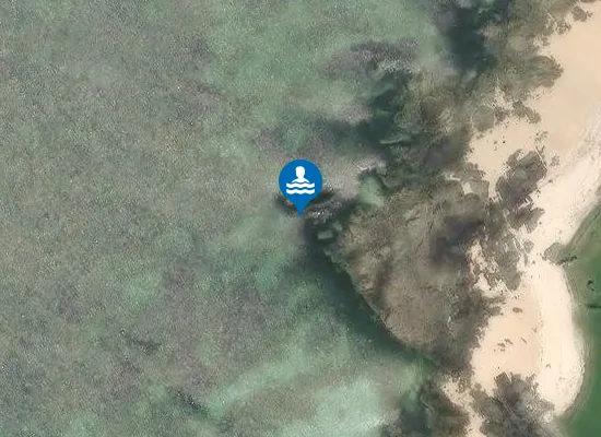 Satellite image of Mannin Bay Coral Strand