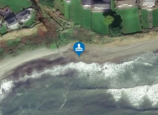 Satellite image of Fennells Bay beach