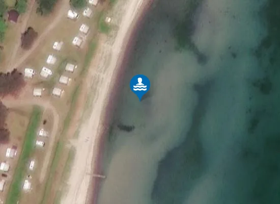 Satellite image of STRANDSKOVEN UD FOR CAMPINGPLADS
