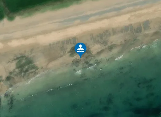 Satellite image of Ballybrannigan Beach