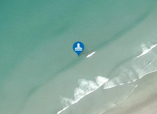 Satellite image of Trá na Croise